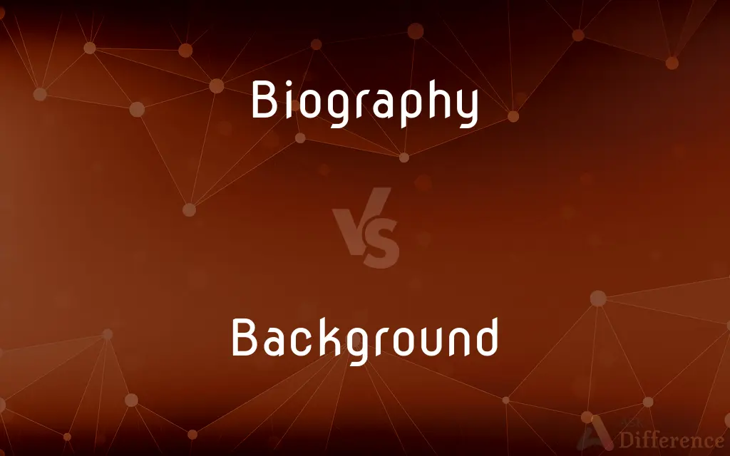 Biography vs. Background — What's the Difference?