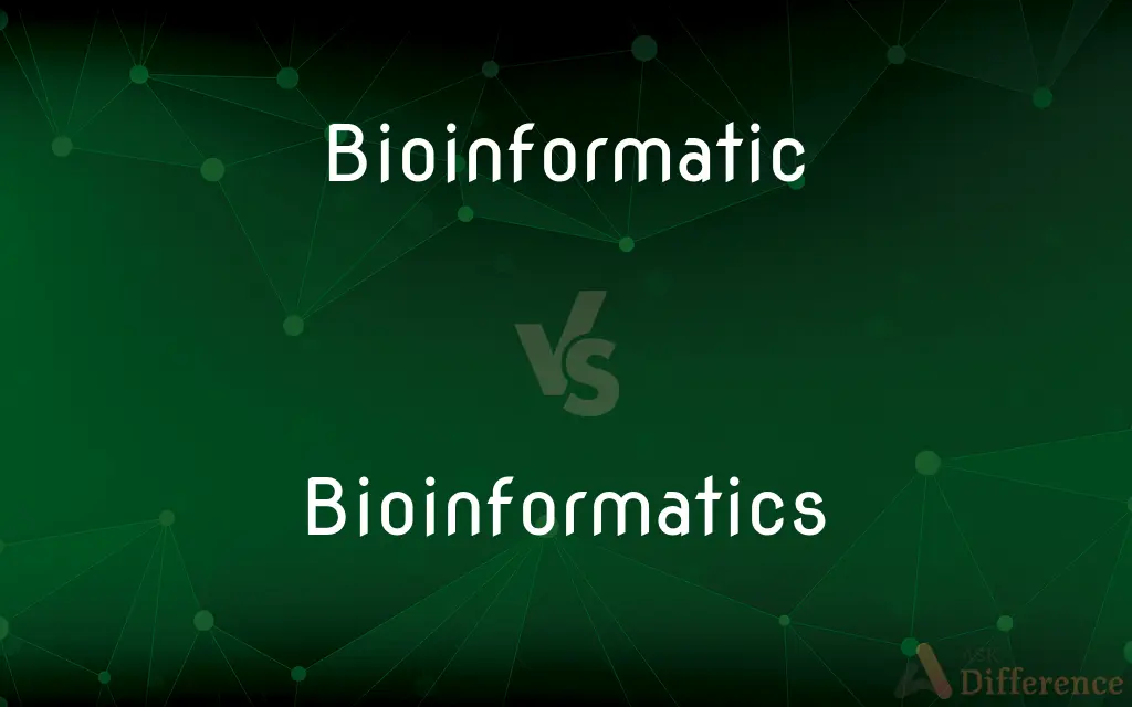 Bioinformatic vs. Bioinformatics — What's the Difference?