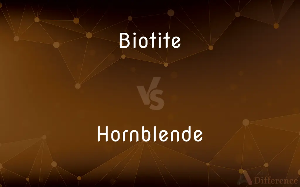 Biotite vs. Hornblende — What's the Difference?