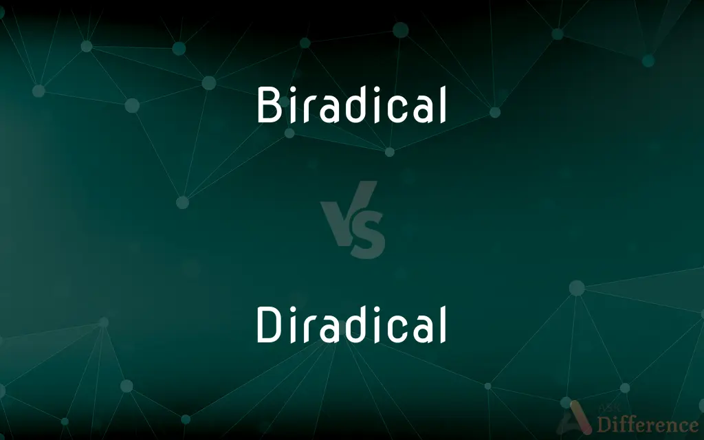 Biradical vs. Diradical — What's the Difference?