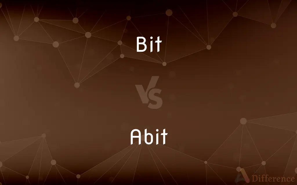 Bit vs. Abit — What's the Difference?