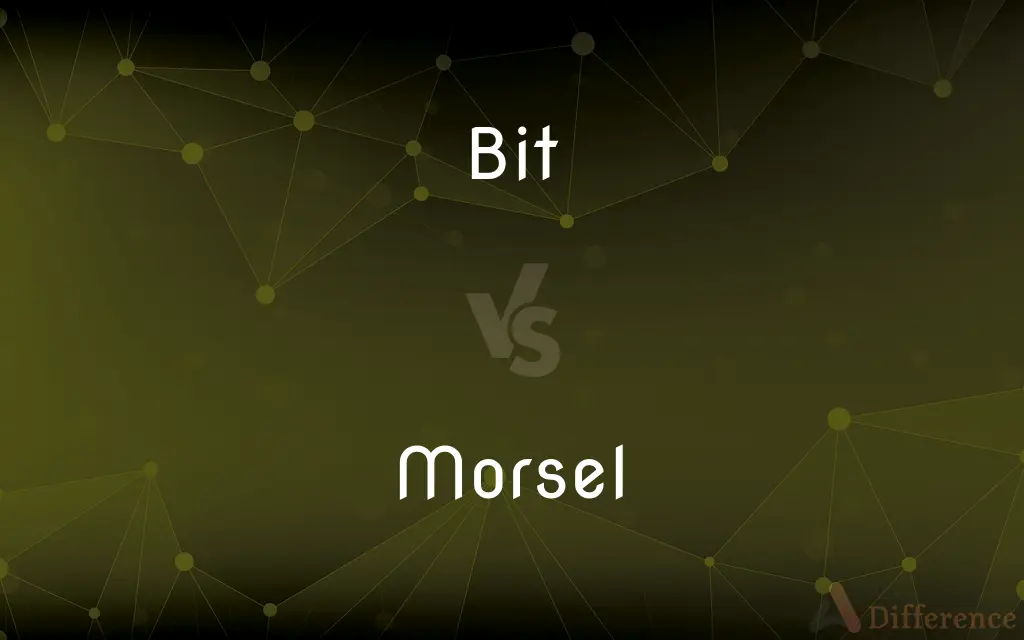 Bit vs. Morsel — What's the Difference?