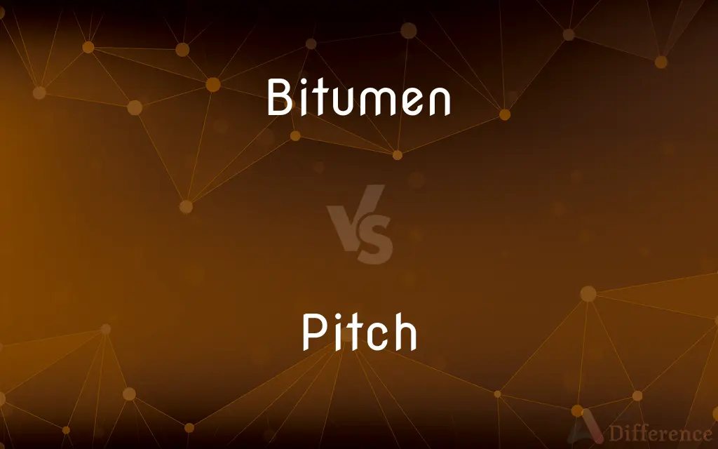 Bitumen vs. Pitch — What's the Difference?