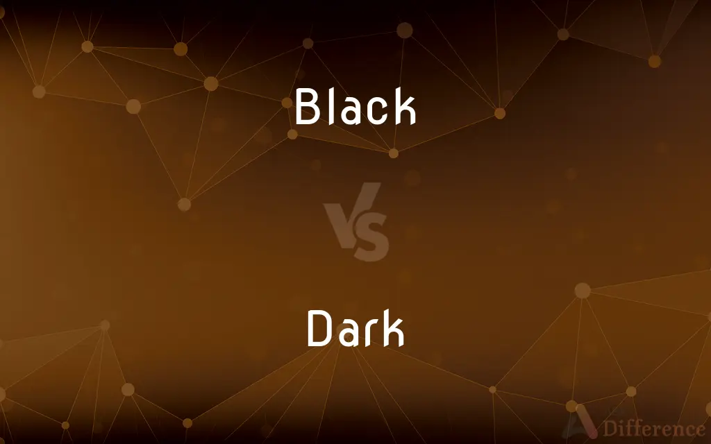 Black vs. Dark — What's the Difference?