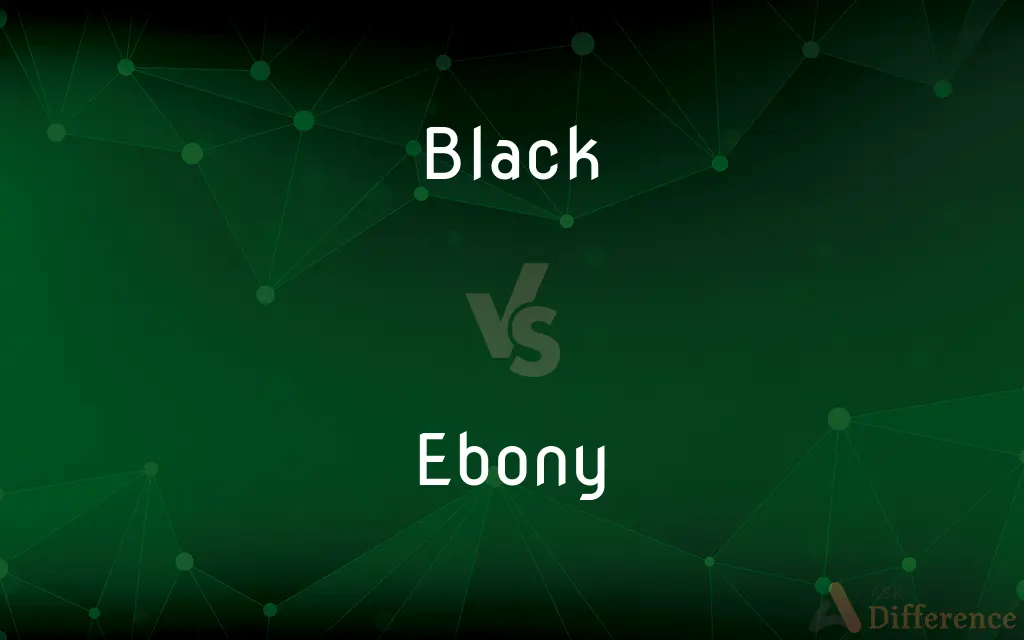 Black vs. Ebony — What's the Difference?