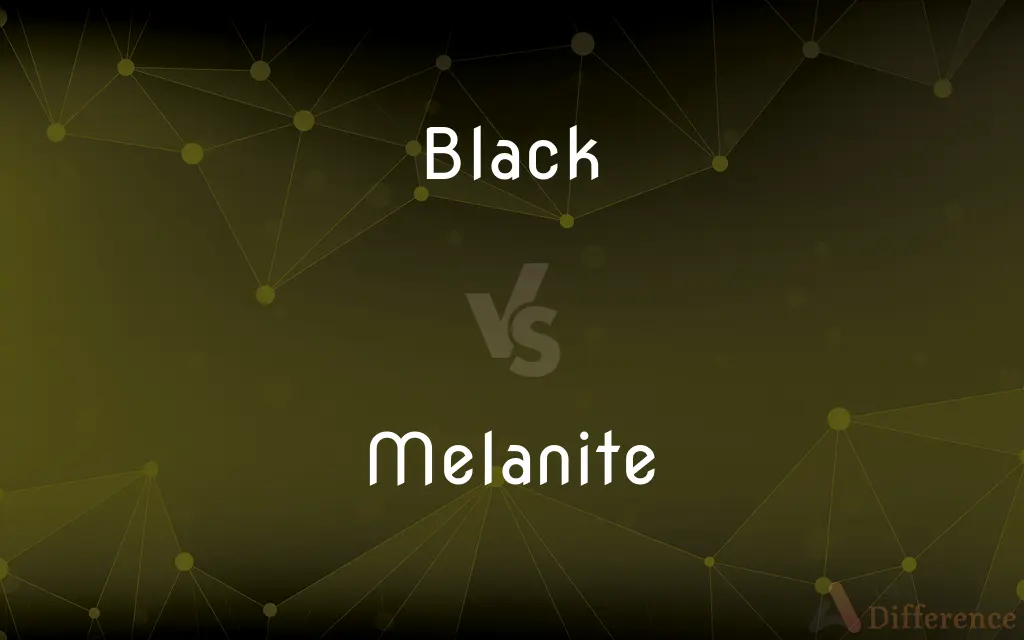 Black vs. Melanite — What's the Difference?