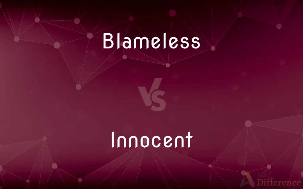 Blameless vs. Innocent — What's the Difference?