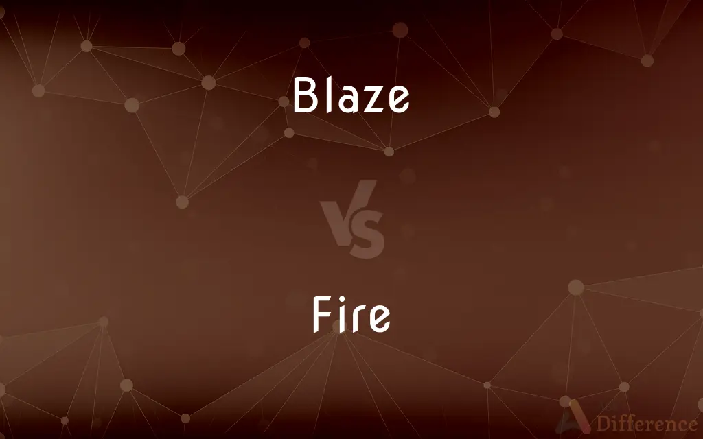 Blaze vs. Fire — What's the Difference?