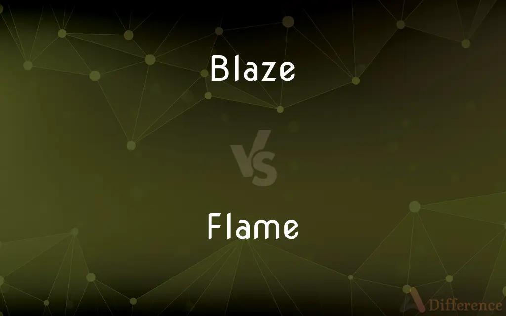 Blaze vs. Flame — What's the Difference?