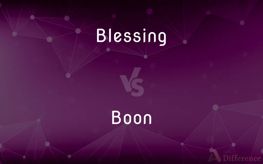 Blessing vs. Boon — What's the Difference?
