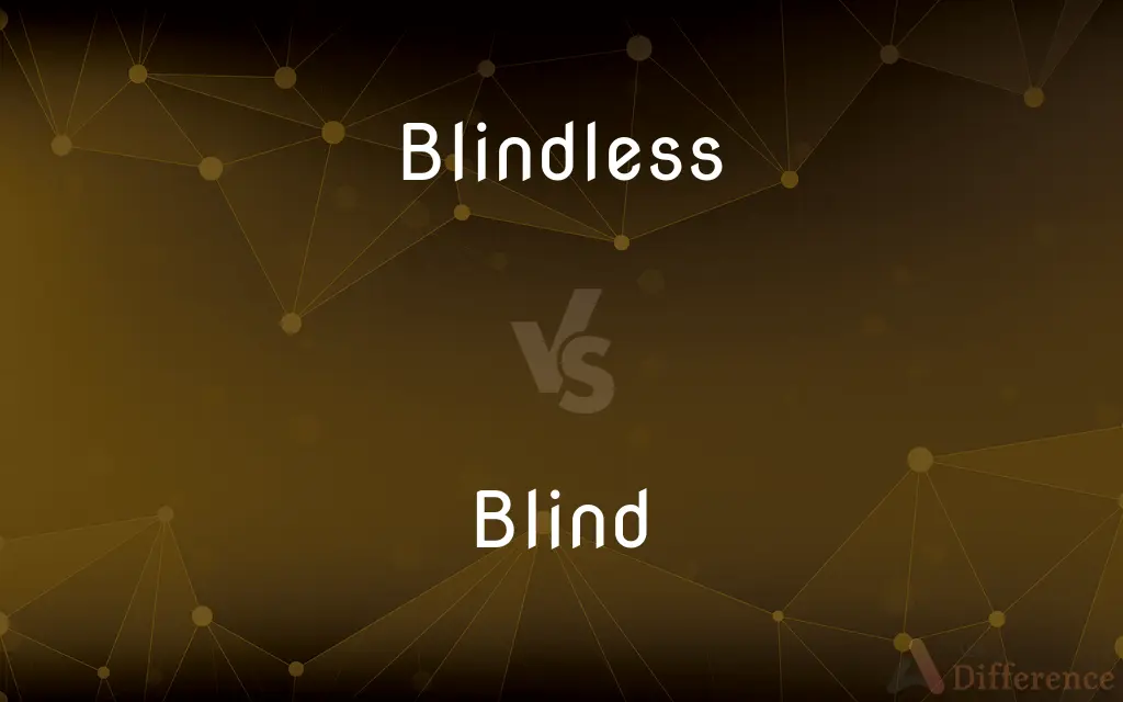 Blindless vs. Blind — What's the Difference?