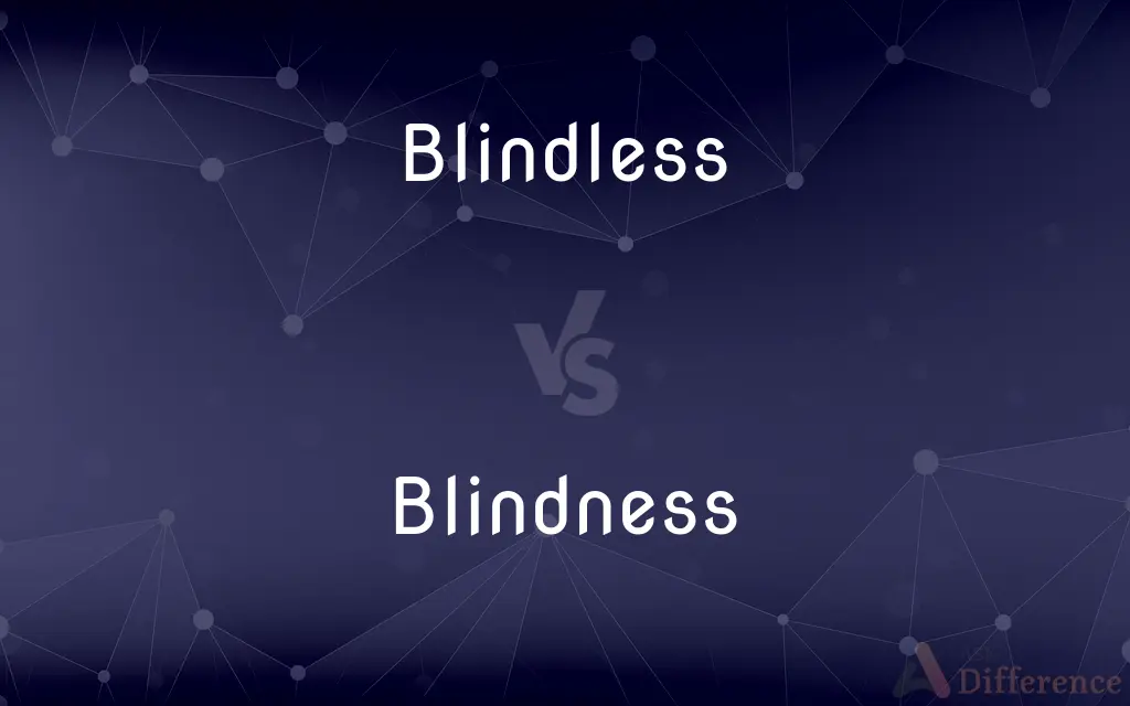Blindless vs. Blindness — What's the Difference?