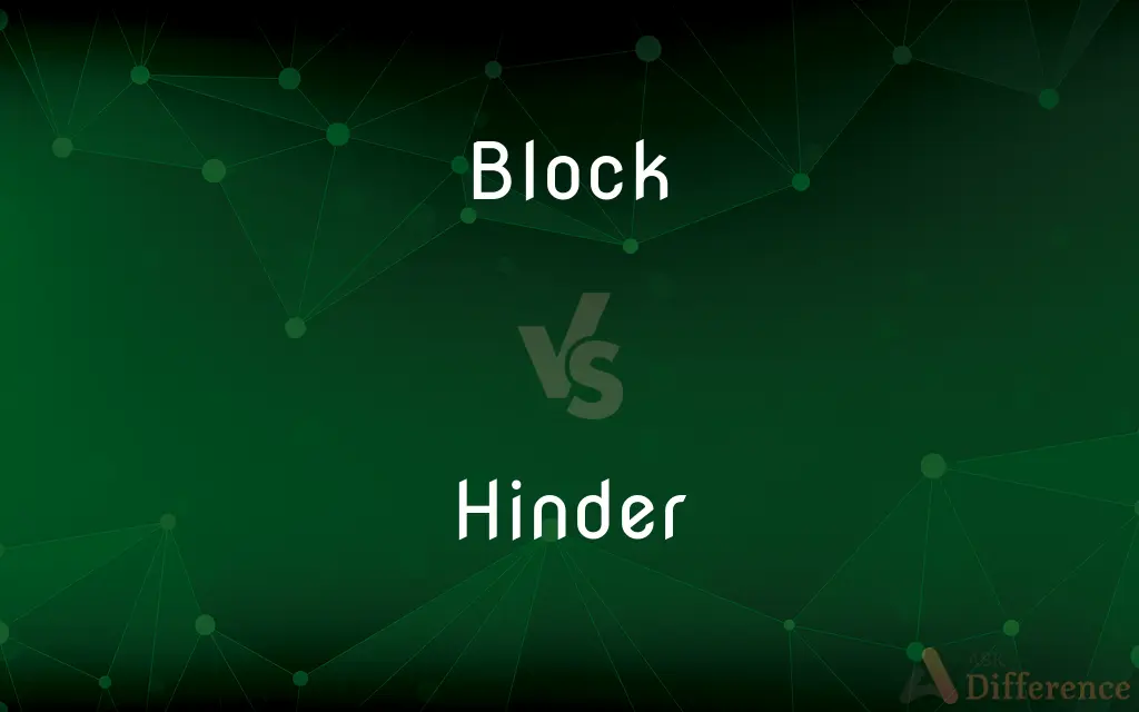 Block vs. Hinder — What's the Difference?