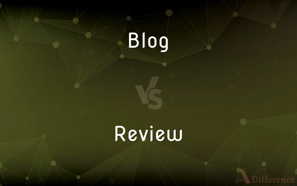 Blog vs. Review — What's the Difference?