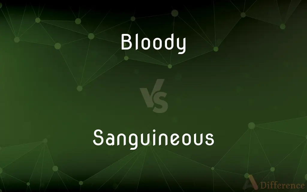 Bloody vs. Sanguineous — What's the Difference?
