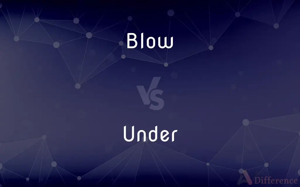 Blow vs. Under — What's the Difference?