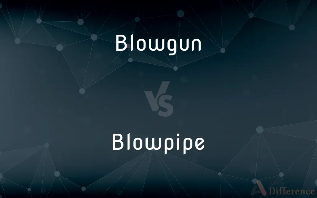 Blowgun vs. Blowpipe