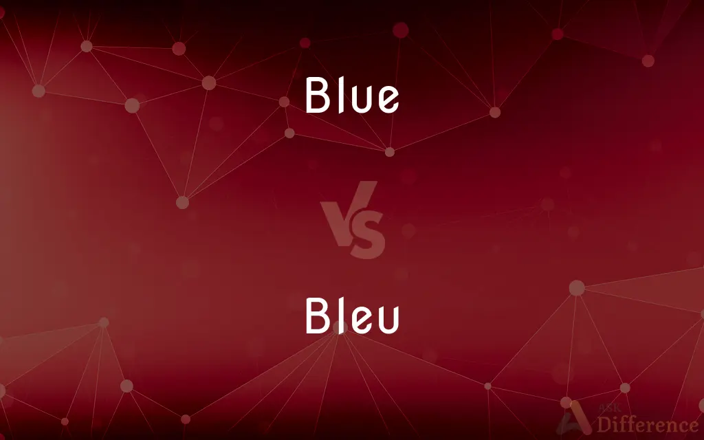 Blue vs. Bleu — What's the Difference?