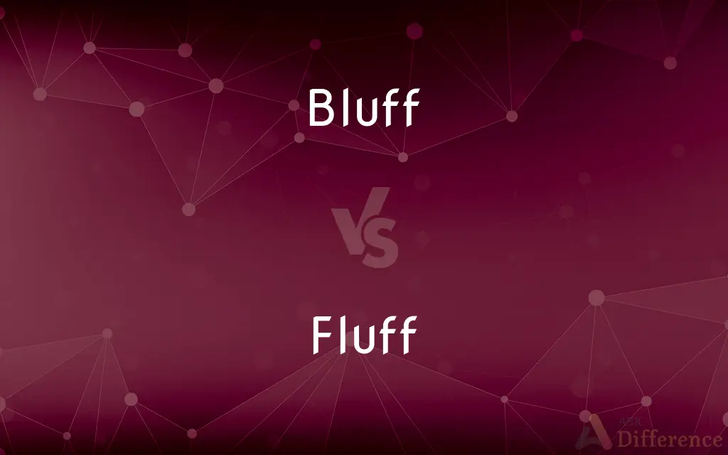 Bluff vs. Fluff — What's the Difference?