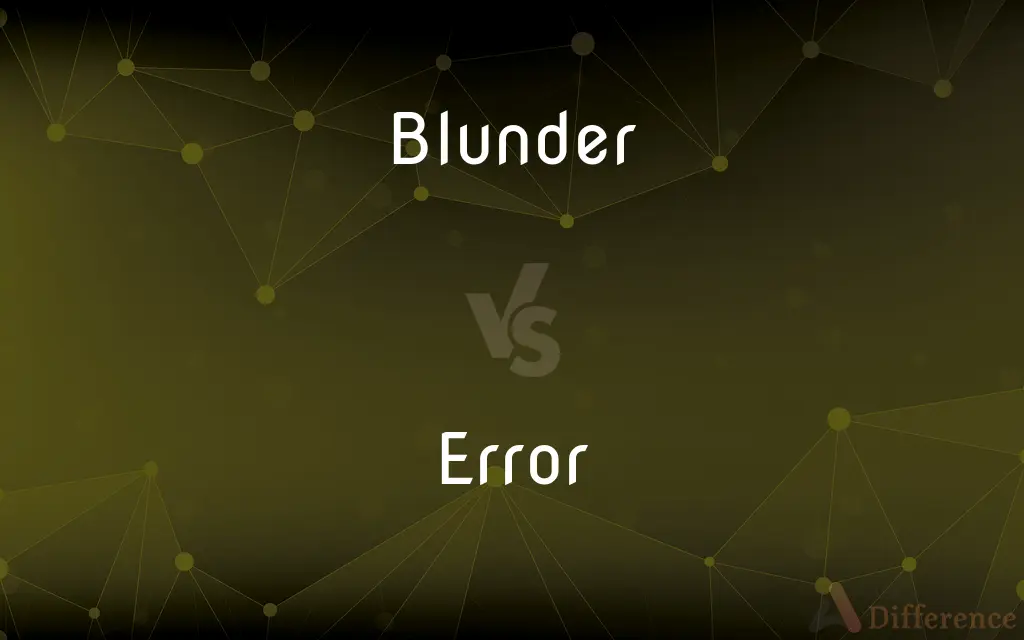 Blunder vs. Error — What's the Difference?