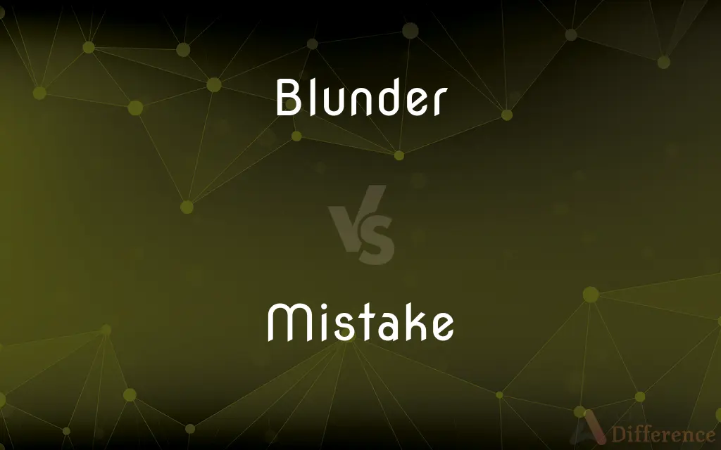 Blunder vs. Mistake — What's the Difference?