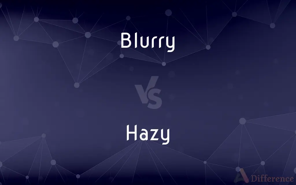 Blurry vs. Hazy — What's the Difference?