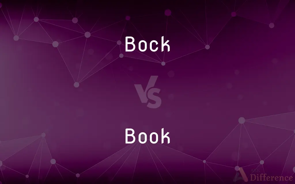 Bock vs. Book — What's the Difference?