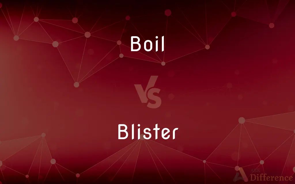 Boil vs. Blister — What's the Difference?