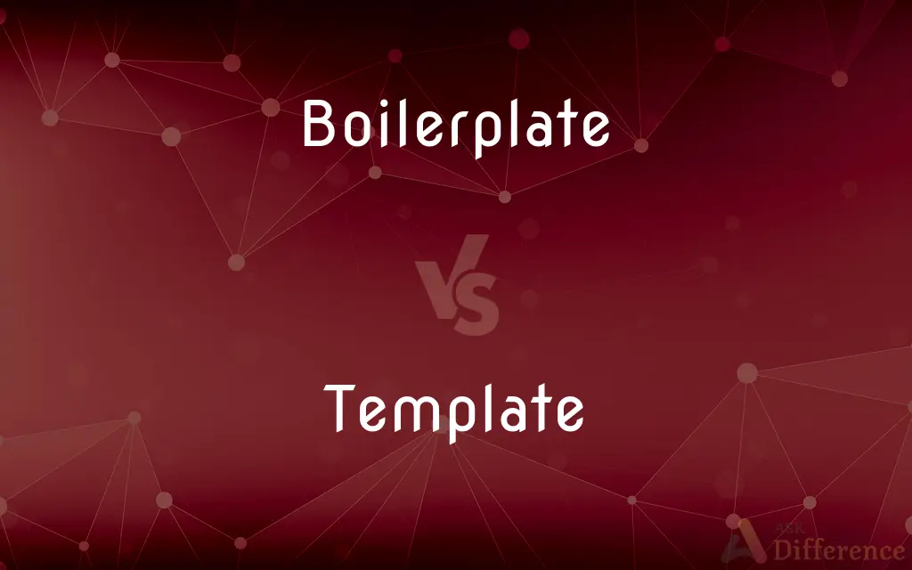 Boilerplate vs. Template — What's the Difference?