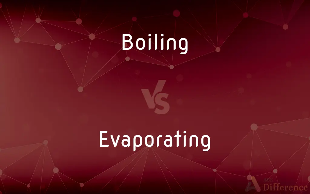 Boiling vs. Evaporating — What's the Difference?