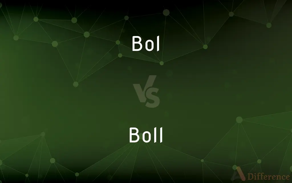Bol vs. Boll — What's the Difference?