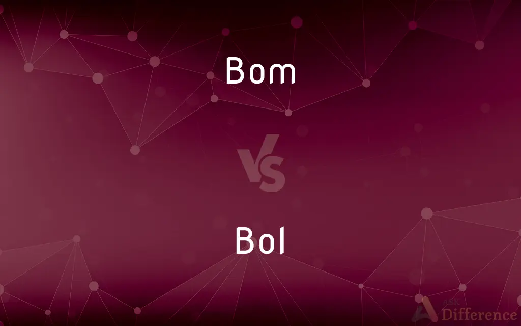 Bom vs. Bol — What's the Difference?