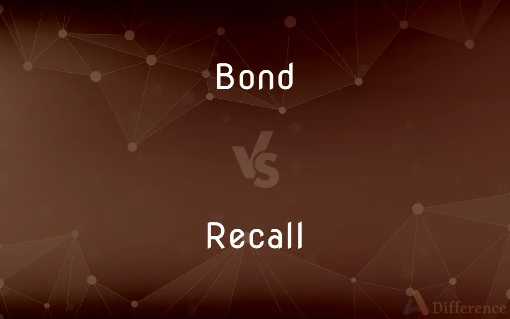 Bond vs. Recall — What's the Difference?
