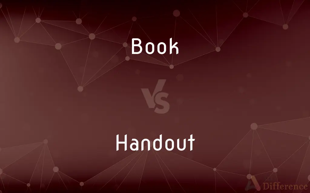Book vs. Handout — What's the Difference?