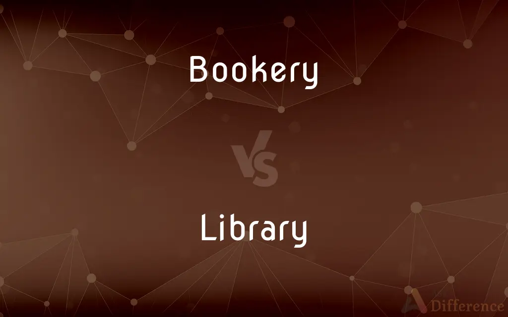 Bookery vs. Library — What's the Difference?