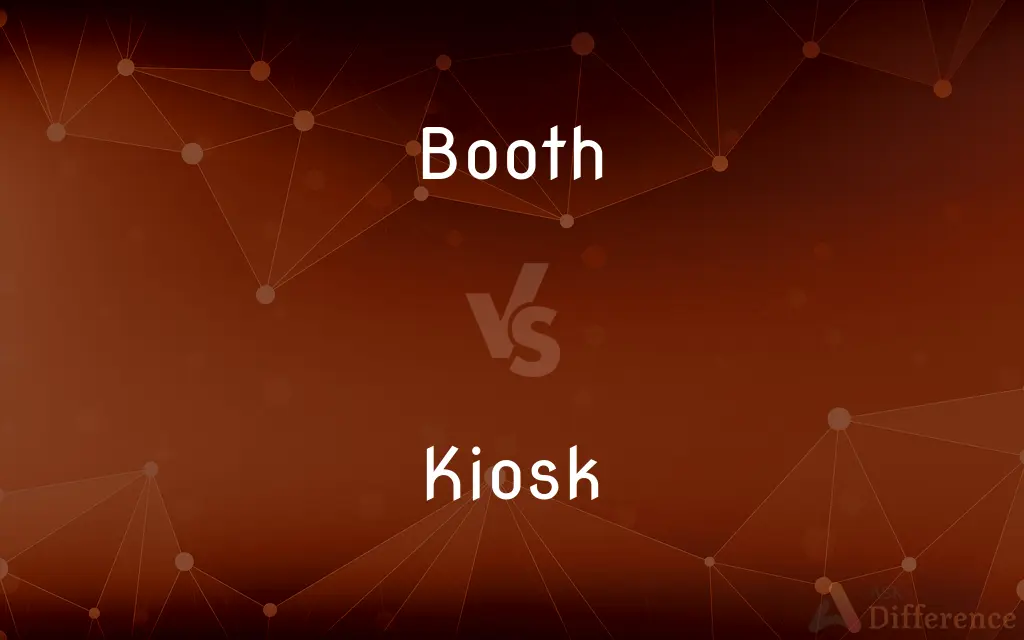 Booth vs. Kiosk — What's the Difference?