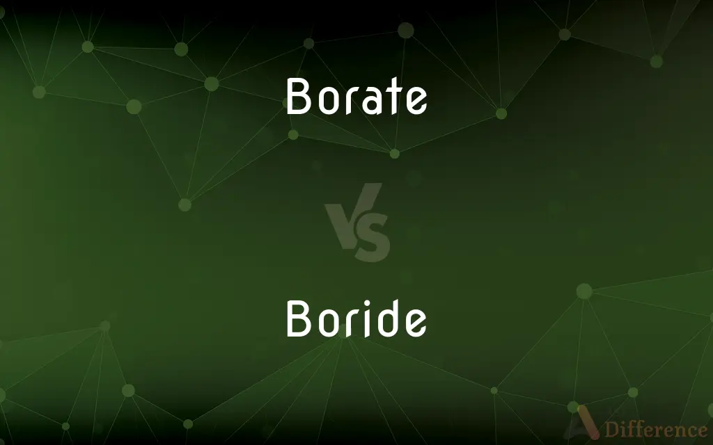 Borate vs. Boride — What's the Difference?
