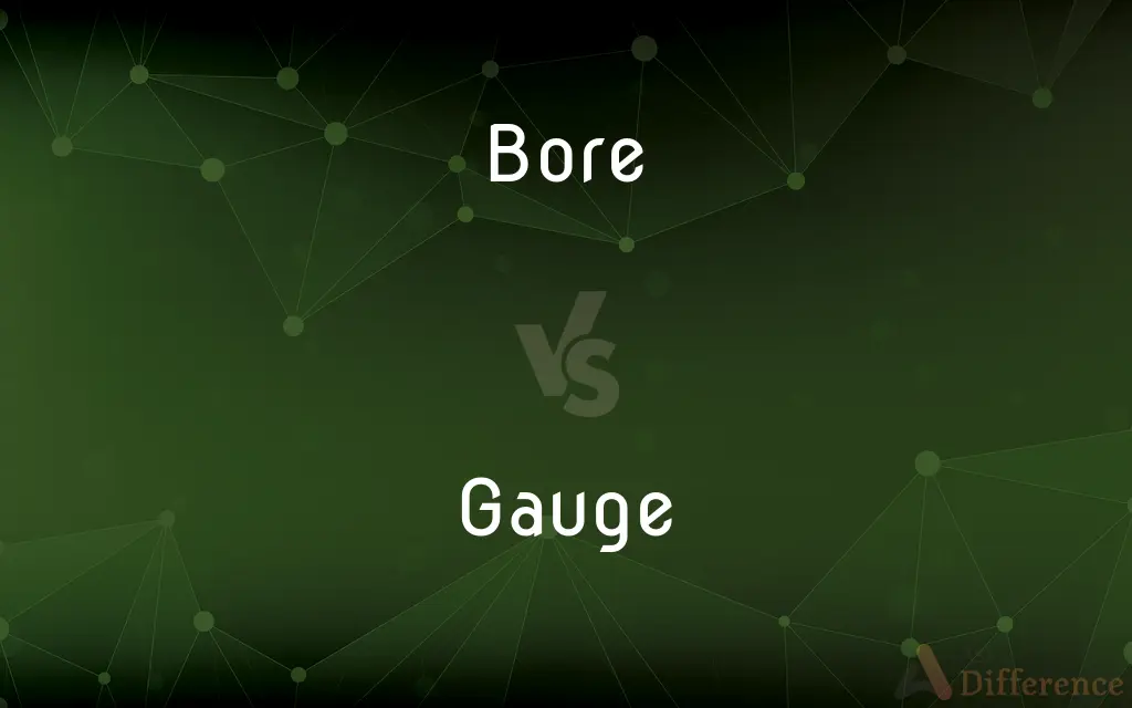 Bore vs. Gauge — What's the Difference?