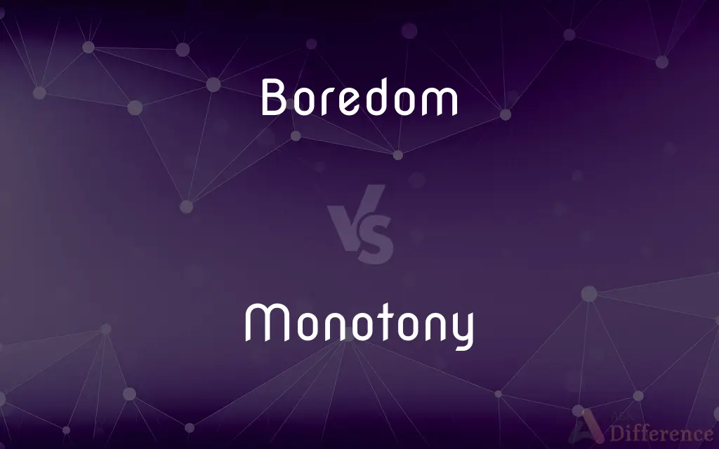 Boredom vs. Monotony — What's the Difference?