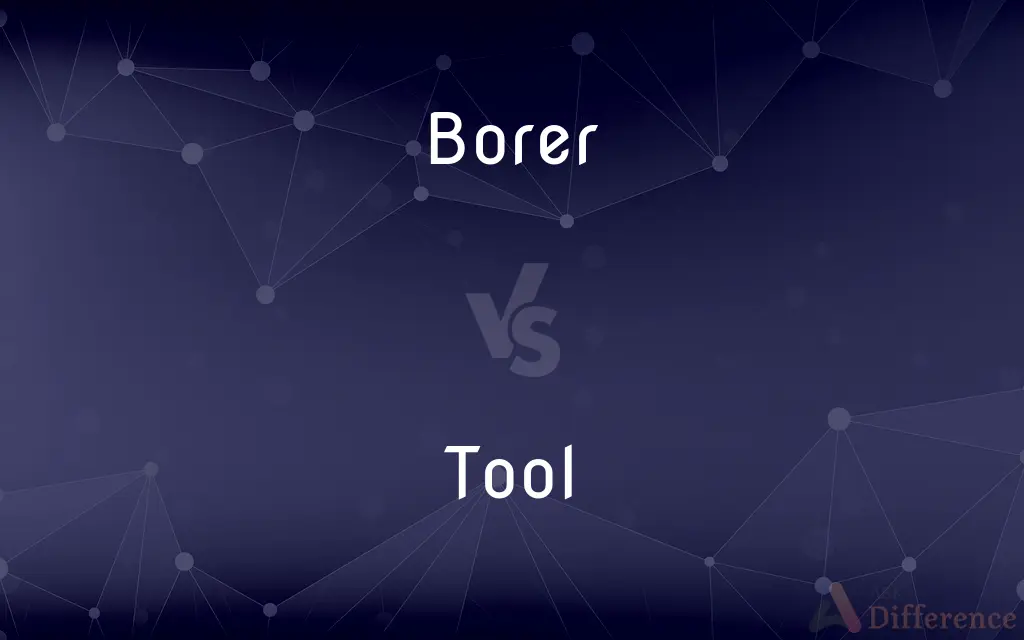 Borer vs. Tool — What's the Difference?