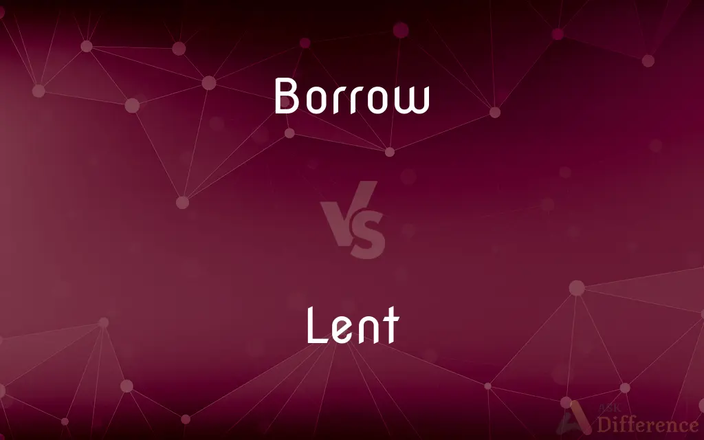 Borrow vs. Lent — What's the Difference?