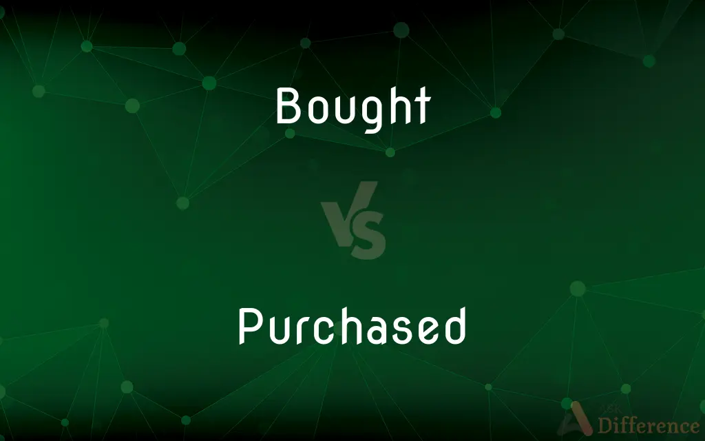Bought vs. Purchased — What's the Difference?