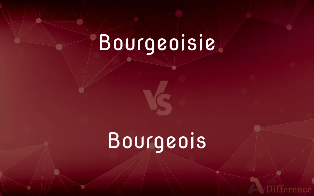 Bourgeoisie vs. Bourgeois — What's the Difference?