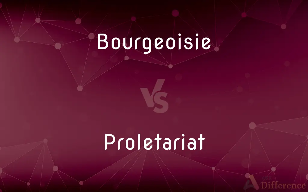 Bourgeoisie vs. Proletariat — What's the Difference?