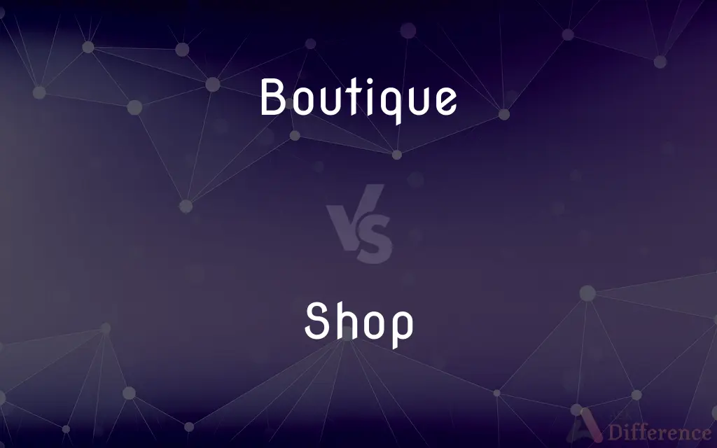 Boutique vs. Shop — What's the Difference?