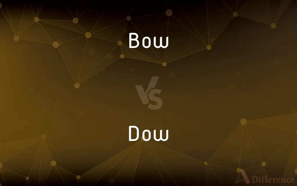 Bow vs. Dow — What's the Difference?