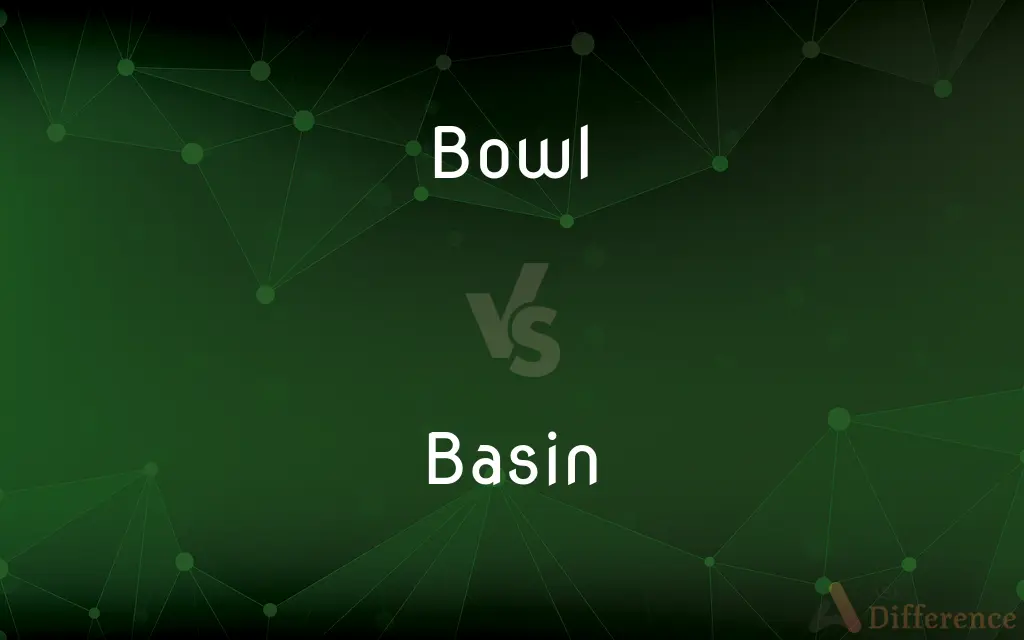 Bowl vs. Basin — What's the Difference?