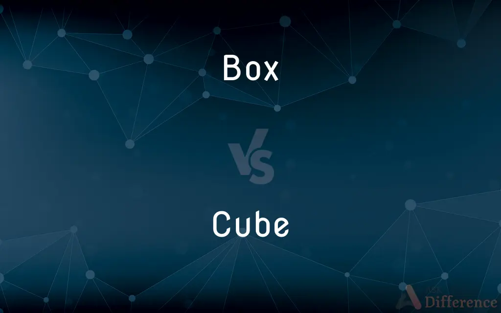 Box vs. Cube — What's the Difference?