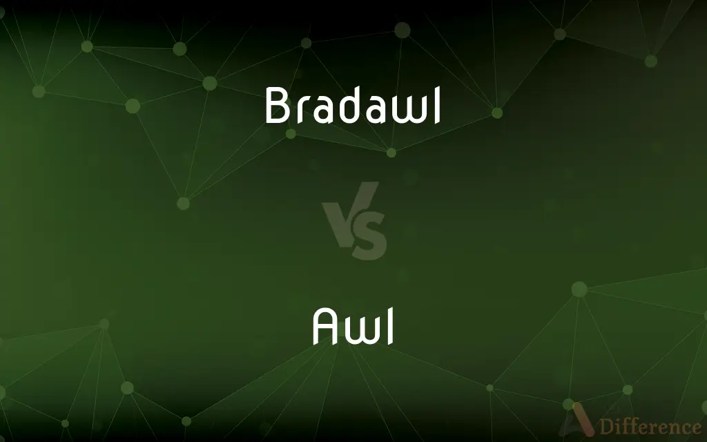Bradawl vs. Awl — What's the Difference?