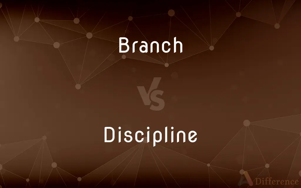 Branch vs. Discipline — What's the Difference?